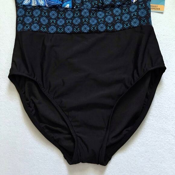 Swim Solutions NWT Tummy Control One Piece Swimwear Women 12 - Picture 3 of 12